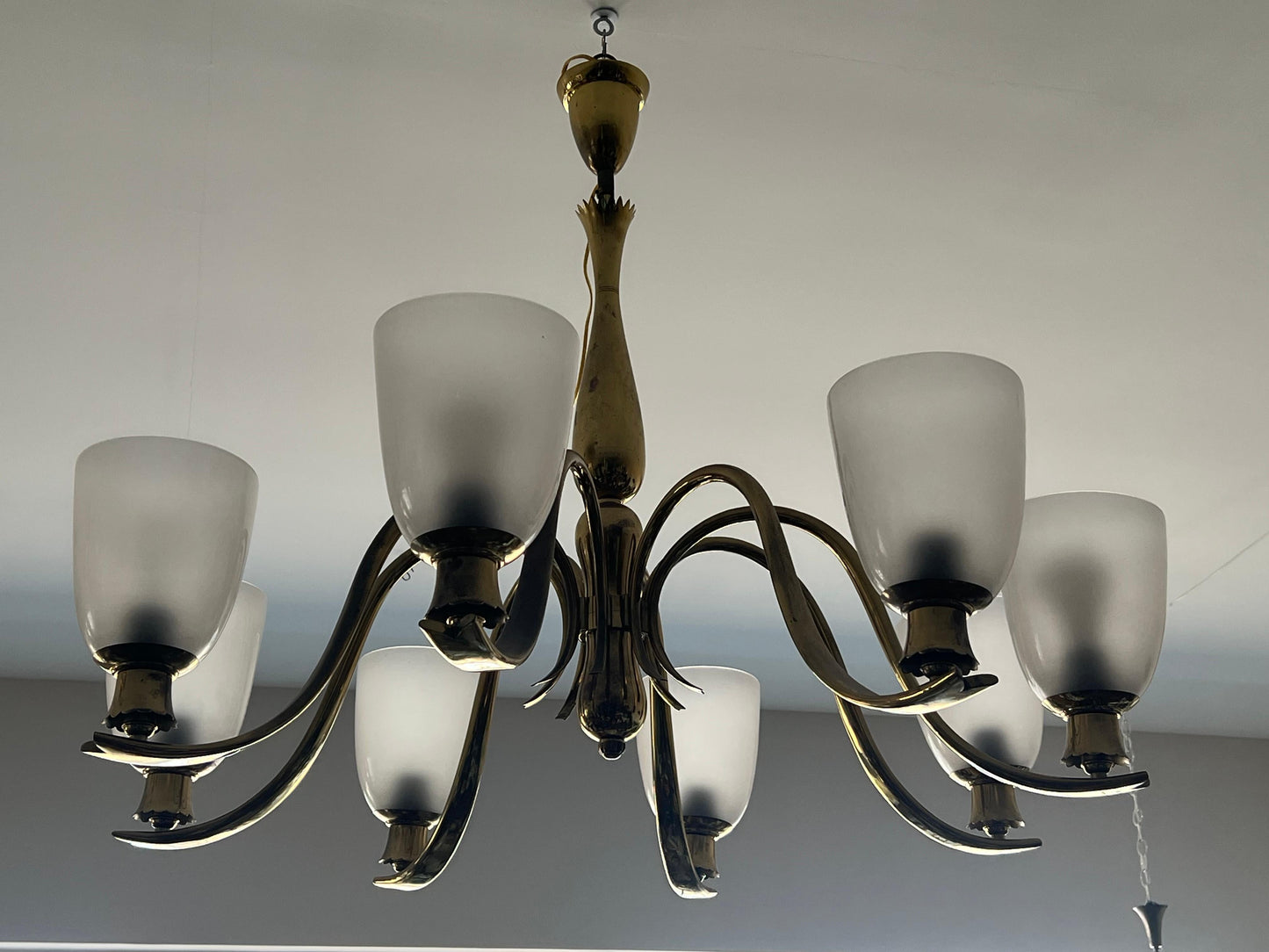 Frisman Vintage An Important And Rare Chandelier By Osvaldo Borsani ca' 1940's Brass