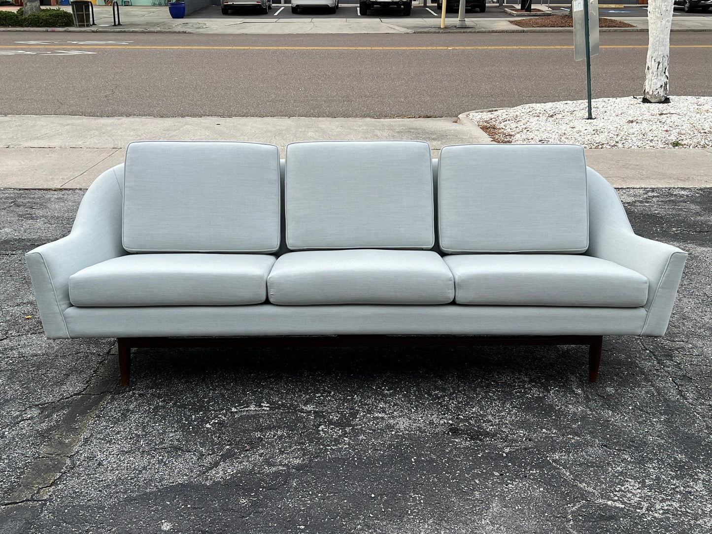 Frisman Vintage Classic Jens Risom Three Seat Sofa Ca' 1960's