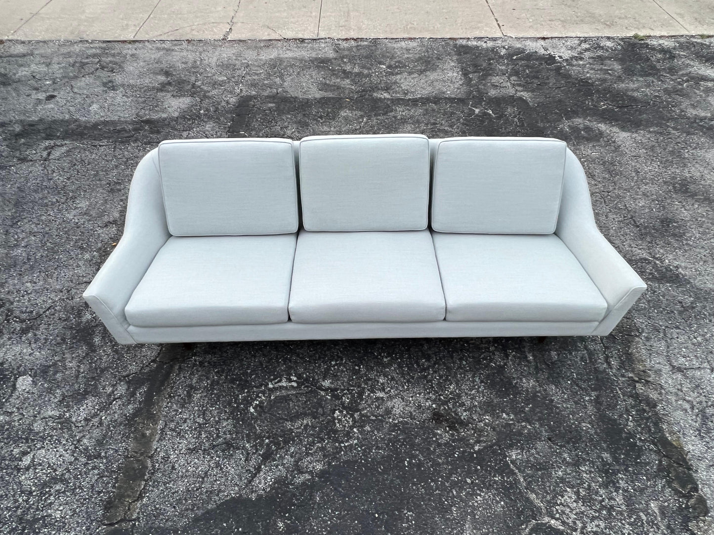 Frisman Vintage Classic Jens Risom Three Seat Sofa Ca' 1960's