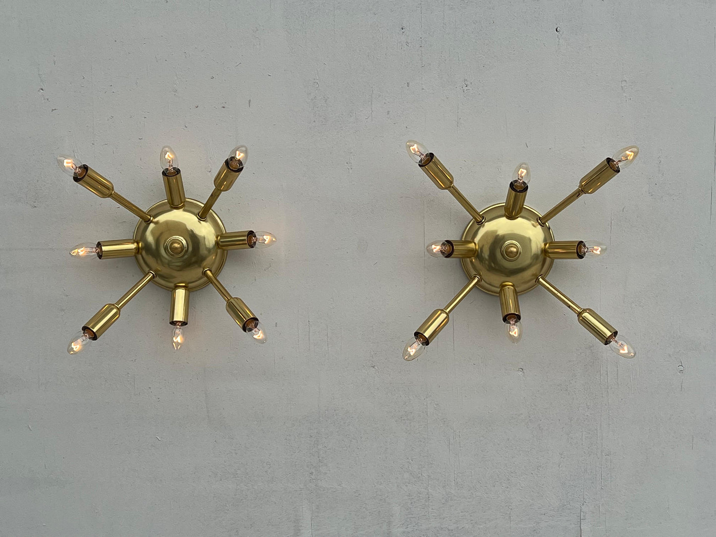 Frisman Vintage A pair of Vintage Sputnik Sconces Or Ceiling Lights