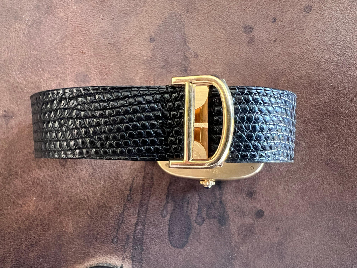 Frisman Vintage Cartier Gondole Jumbo Watch 18K Gold Full Set 1979