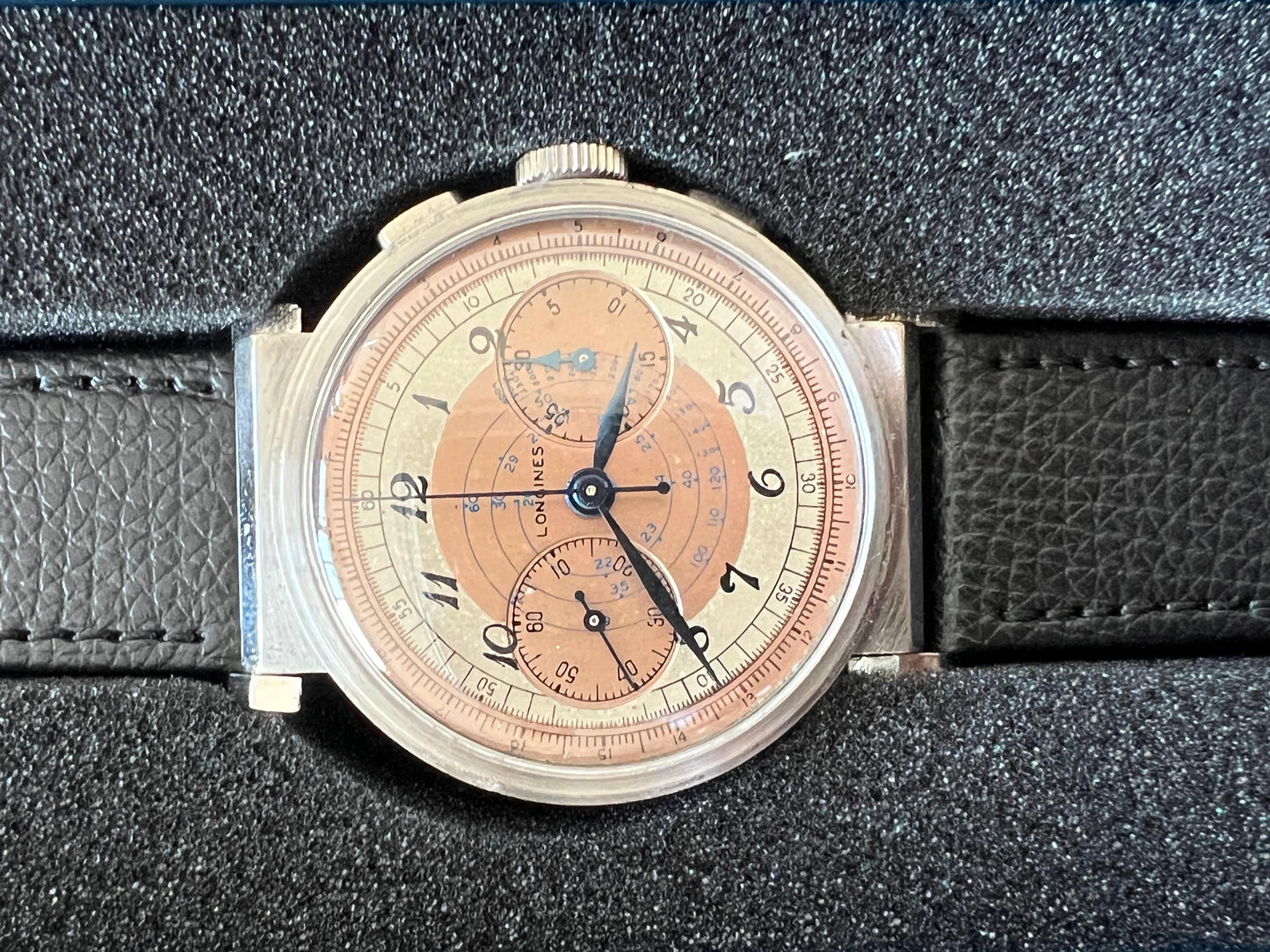 Frisman Vintage A Classic Longines Chronograph Stainless Steel 13ZN Telemeter Scale ca' 1930's