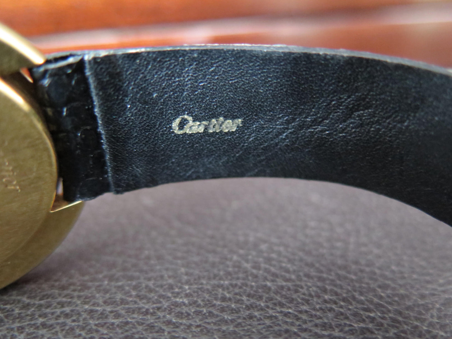 Frisman Vintage Cartier Paris Vendome Large Automatic Original Deployant Buckle Ca' 1970's