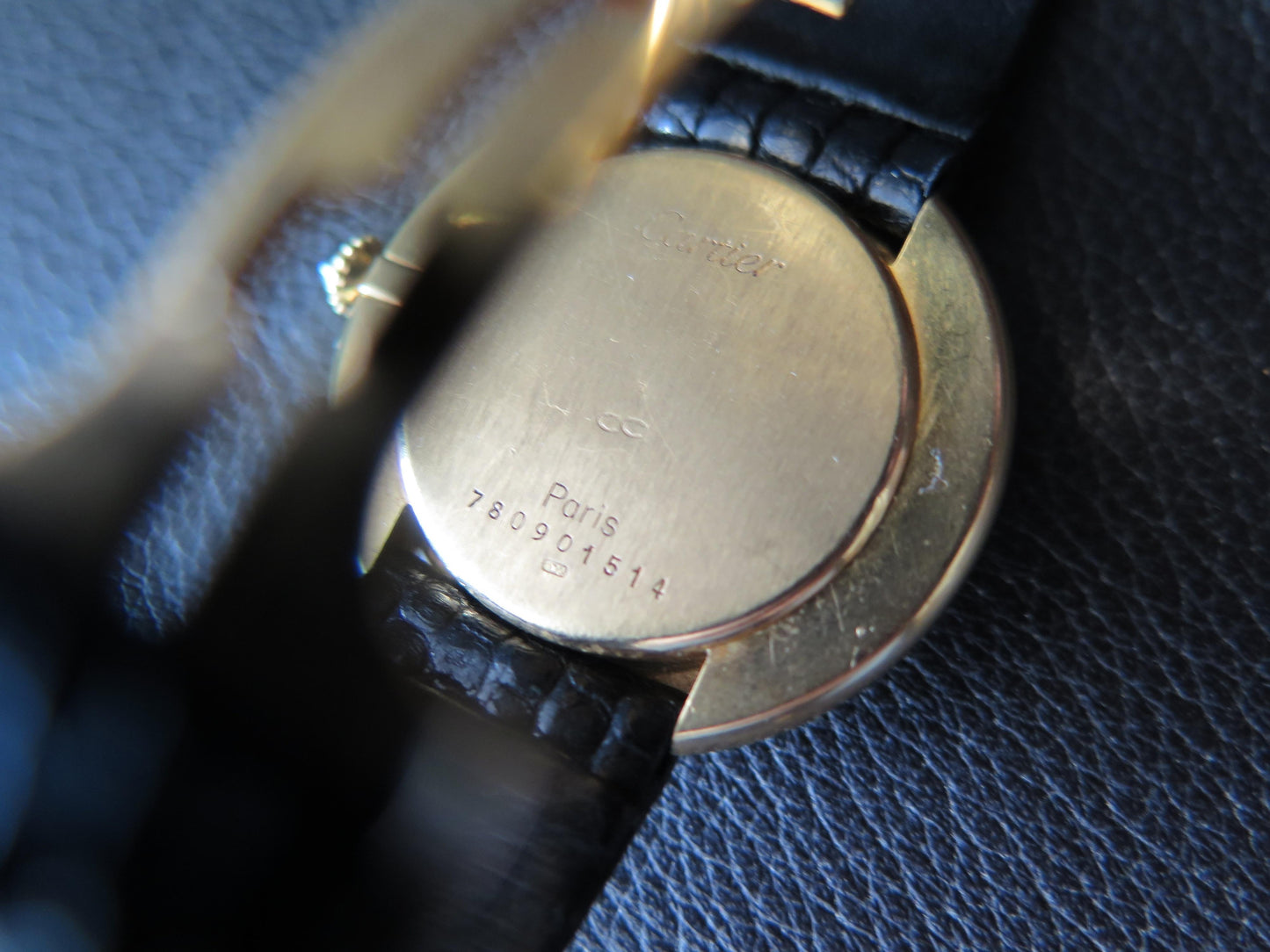 Frisman Vintage Cartier Paris Vendome Large Automatic Original Deployant Buckle Ca' 1970's
