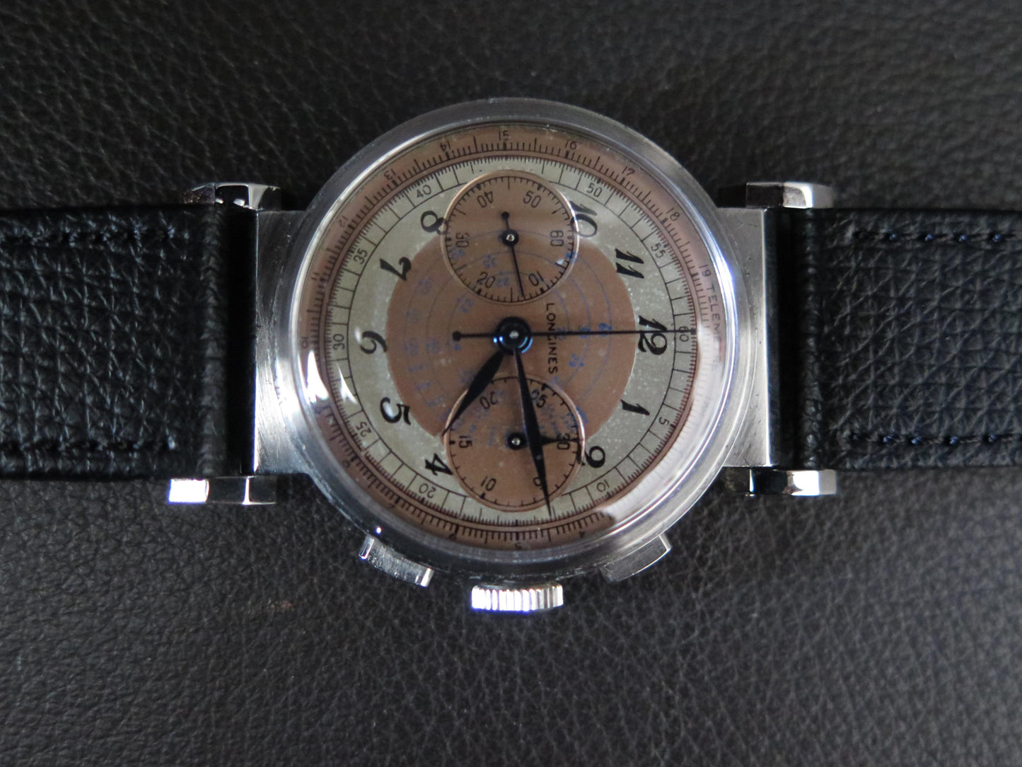 Frisman Vintage A Classic Longines Chronograph Stainless Steel 13ZN Telemeter Scale ca' 1930's
