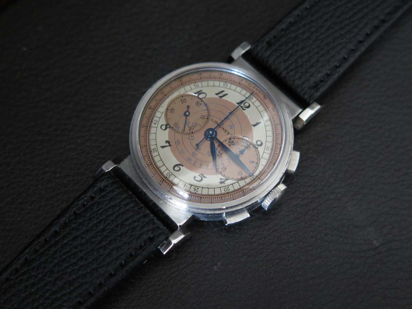 Frisman Vintage A Classic Longines Chronograph Stainless Steel 13ZN Telemeter Scale ca' 1930's