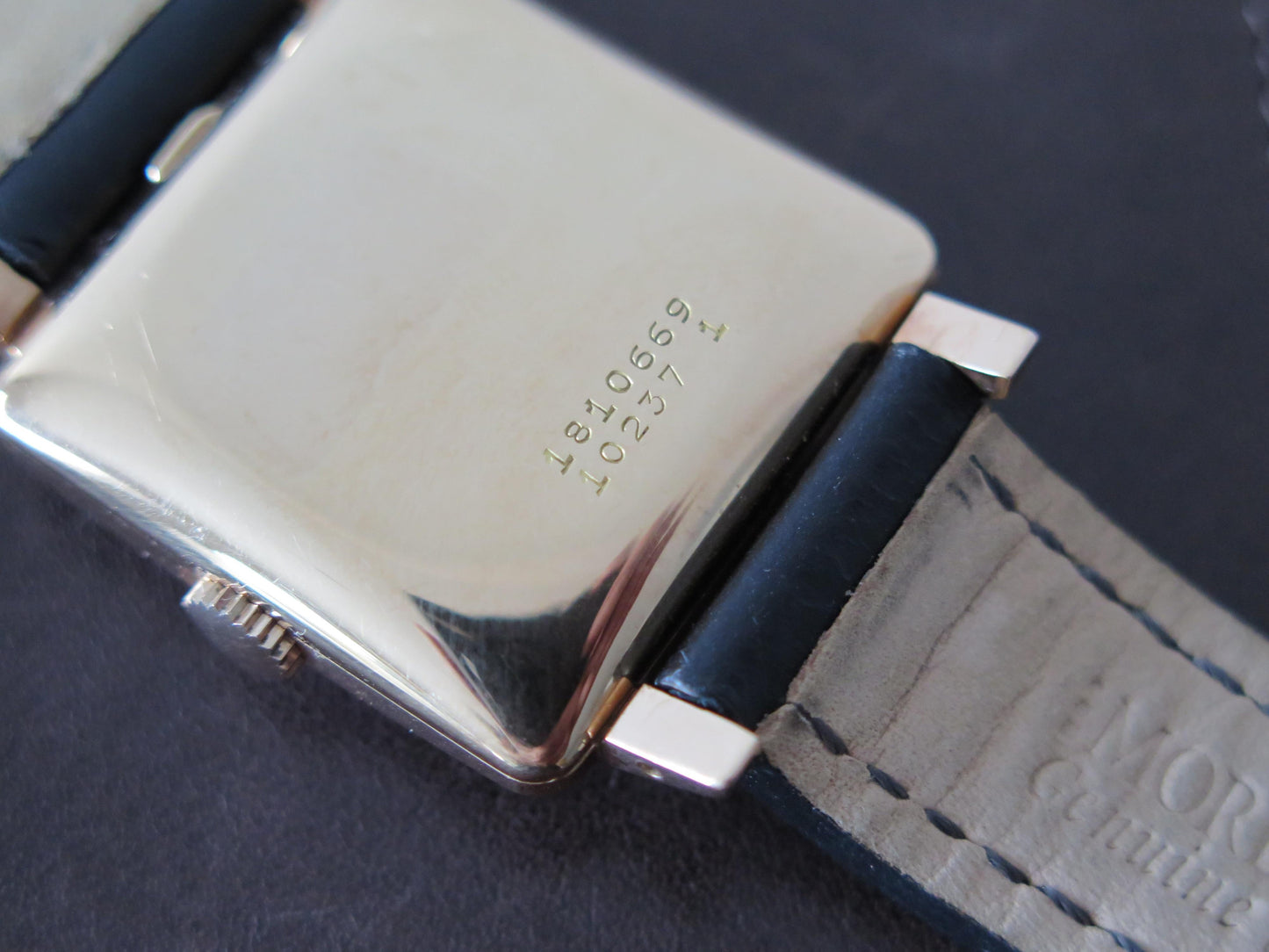 Frisman Vintage Universal Geneve Pink Gold Bumper Automatic Watch