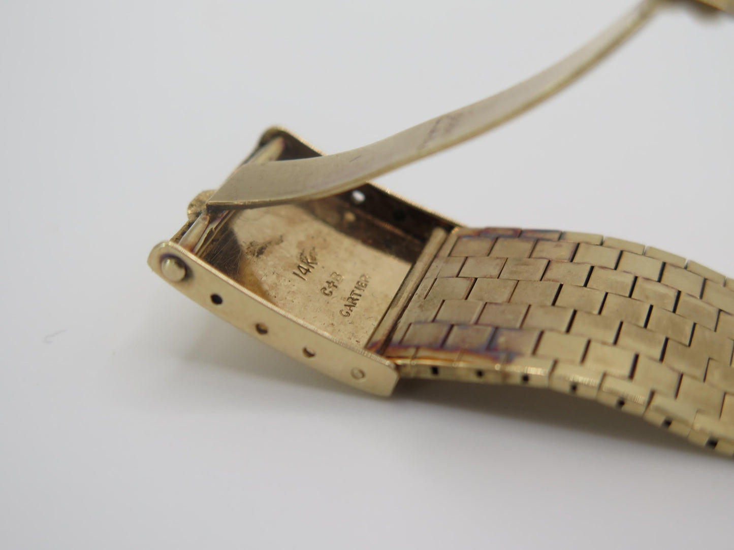 Frisman Vintage Cartier Tank Watch ca' 1940's With Gold Bracelet