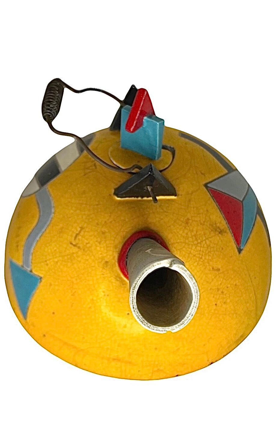 Frisman Vintage 80s Post Modern Memphis Design Handmade Marilee Hall Abstract Art Teapot Signed