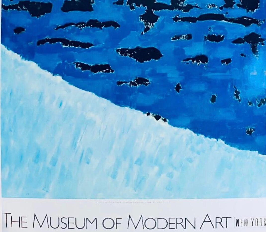 Frisman Vintage Rare Milton Avery Museum of Modern Art Exhibition Lithograph Poster Sea Grasses