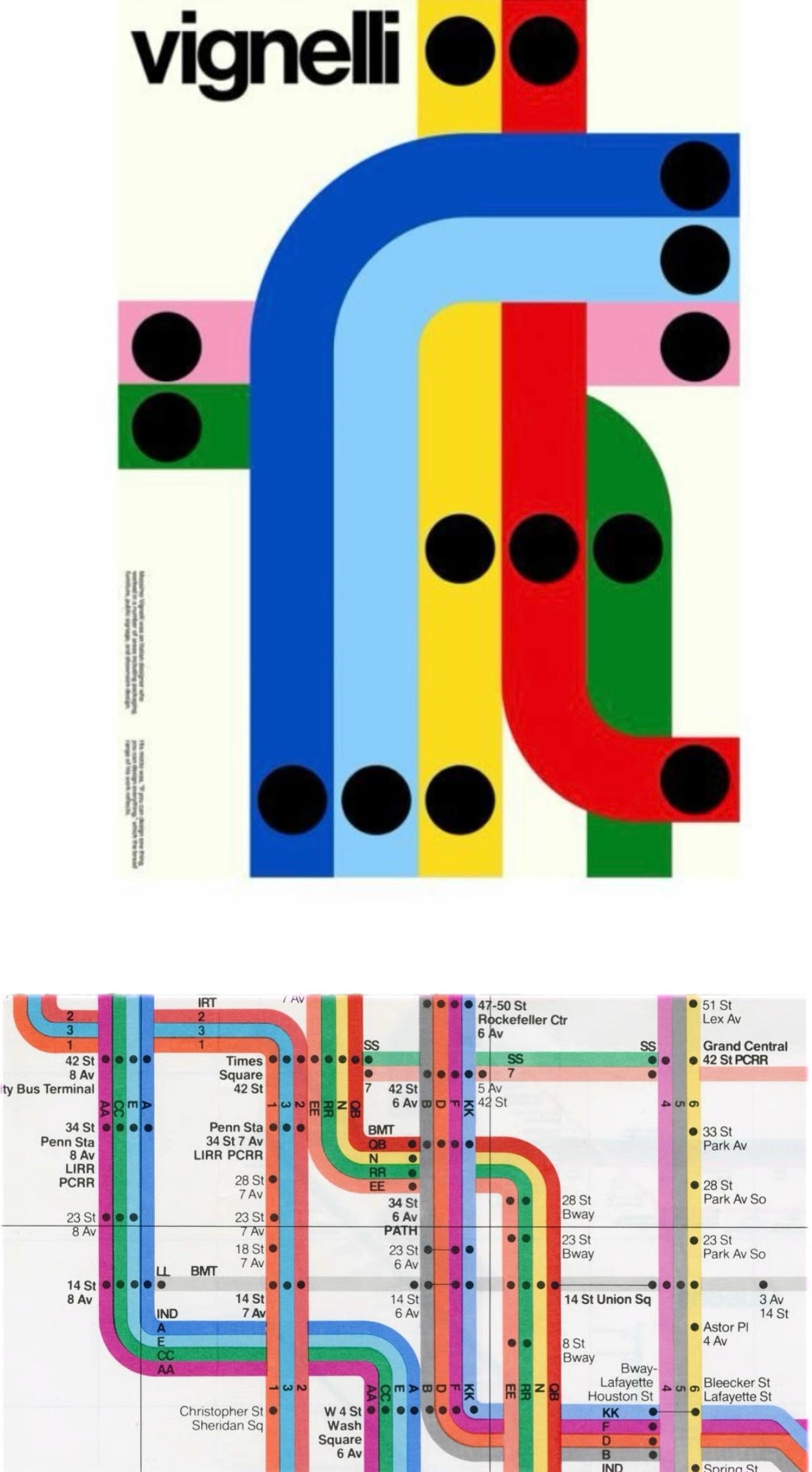 Frisman Vintage Post Modern NYC Vignelli Subway Pop Art Coat Rack Alan Wisniewski Umbra Italy
