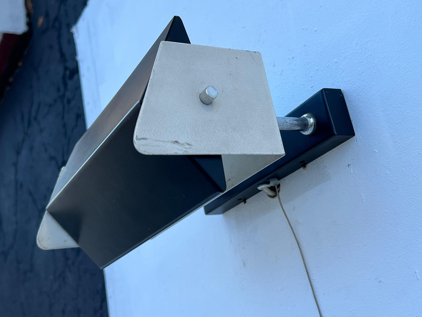 Frisman Vintage Unusual Vintage Black And White Sconces By Ilum ca' 1950's