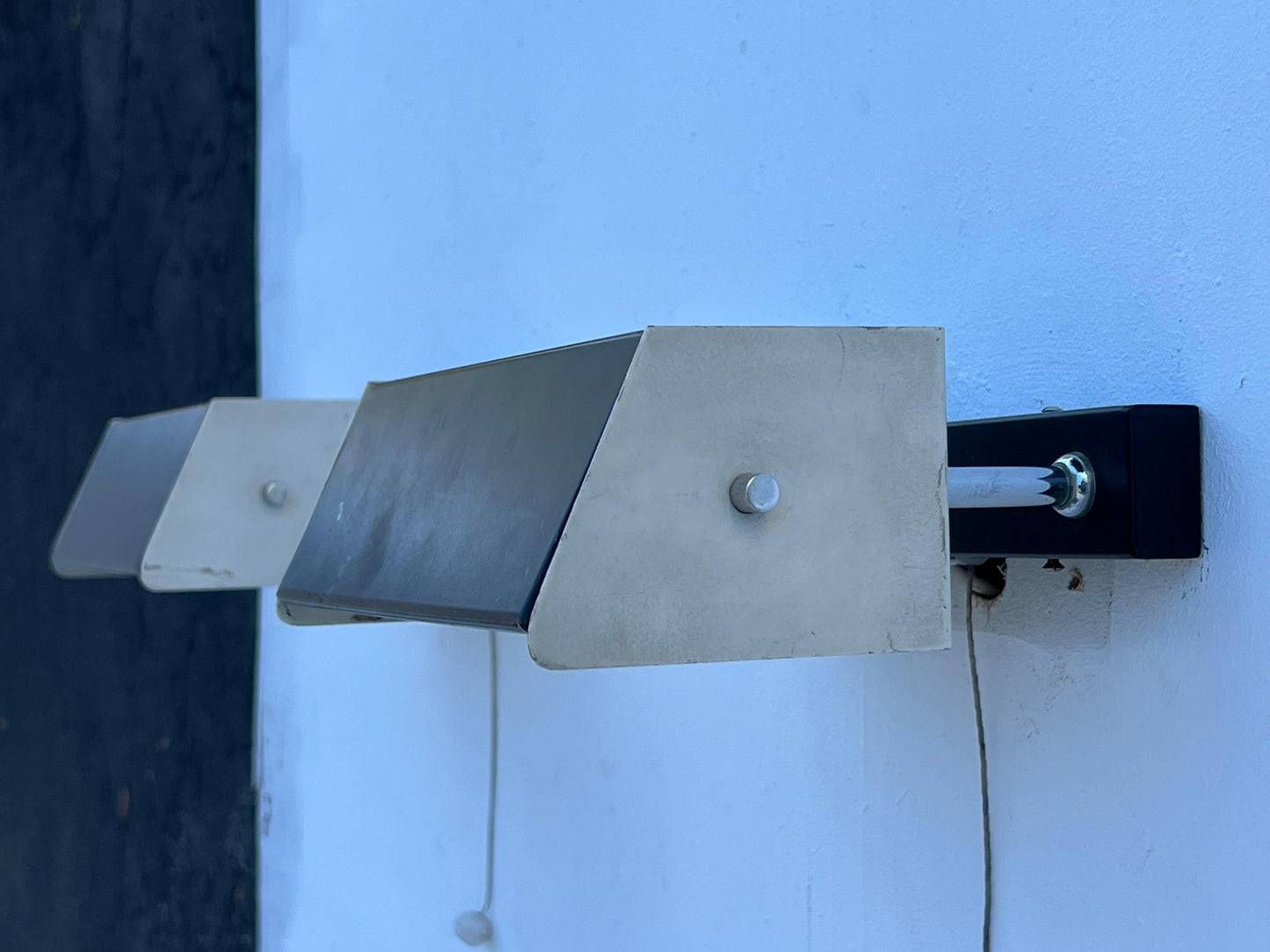 Frisman Vintage Unusual Vintage Black And White Sconces By Ilum ca' 1950's