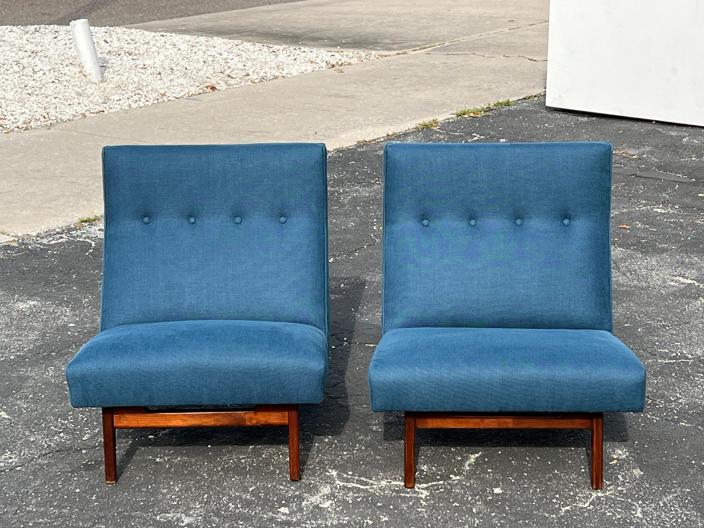 Frisman Vintage Vintage Classic Armless Chairs by Jens Risom, 1950's
