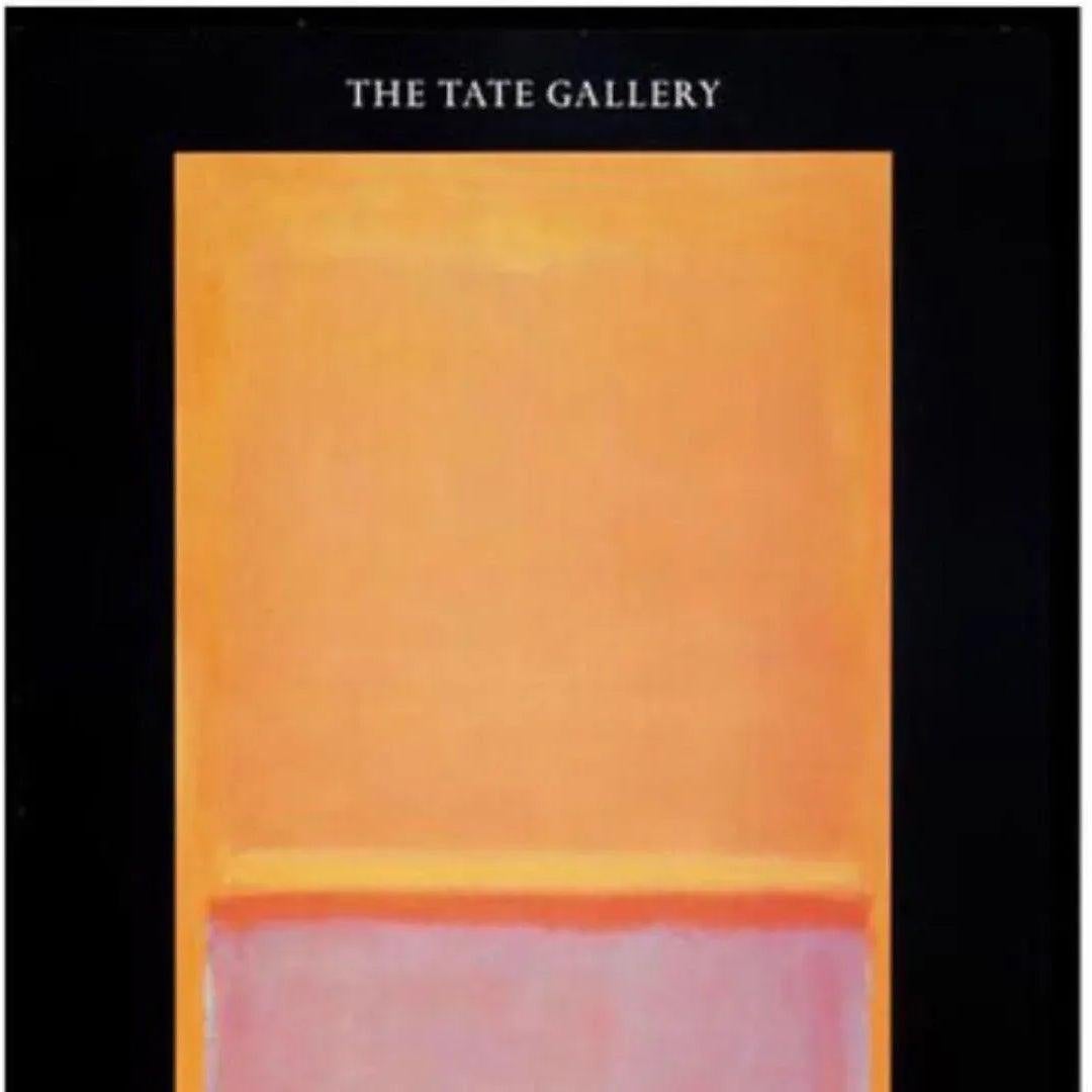 Frisman Vintage Vtg Mark Rothko MCM 1987 Abstract Lithograph Tate Gallery Exhibition Poster OOP