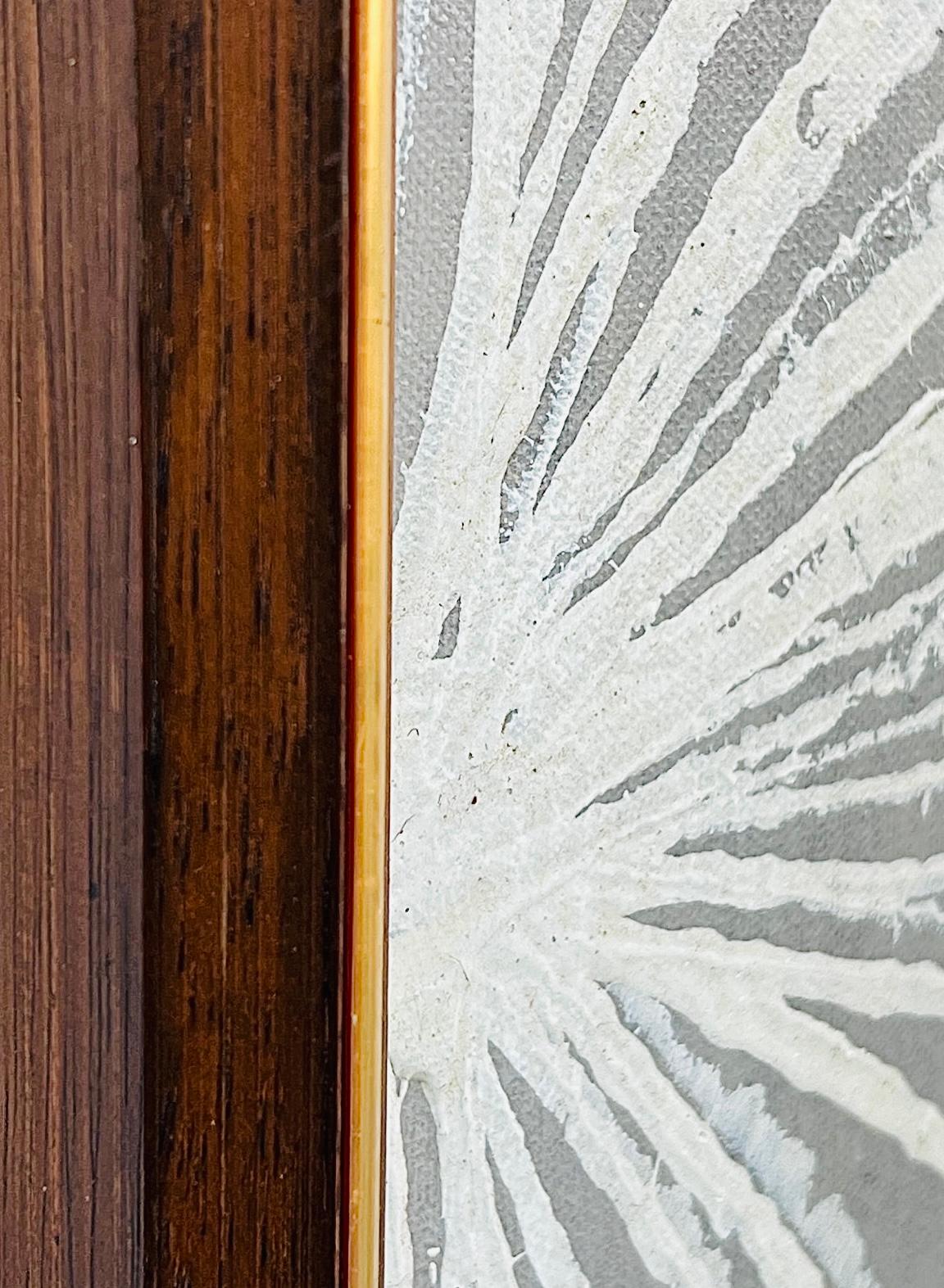 Frisman Vintage Rare Mid Century Modern Robert McCaine Cubist Color Block Dandelion Painting