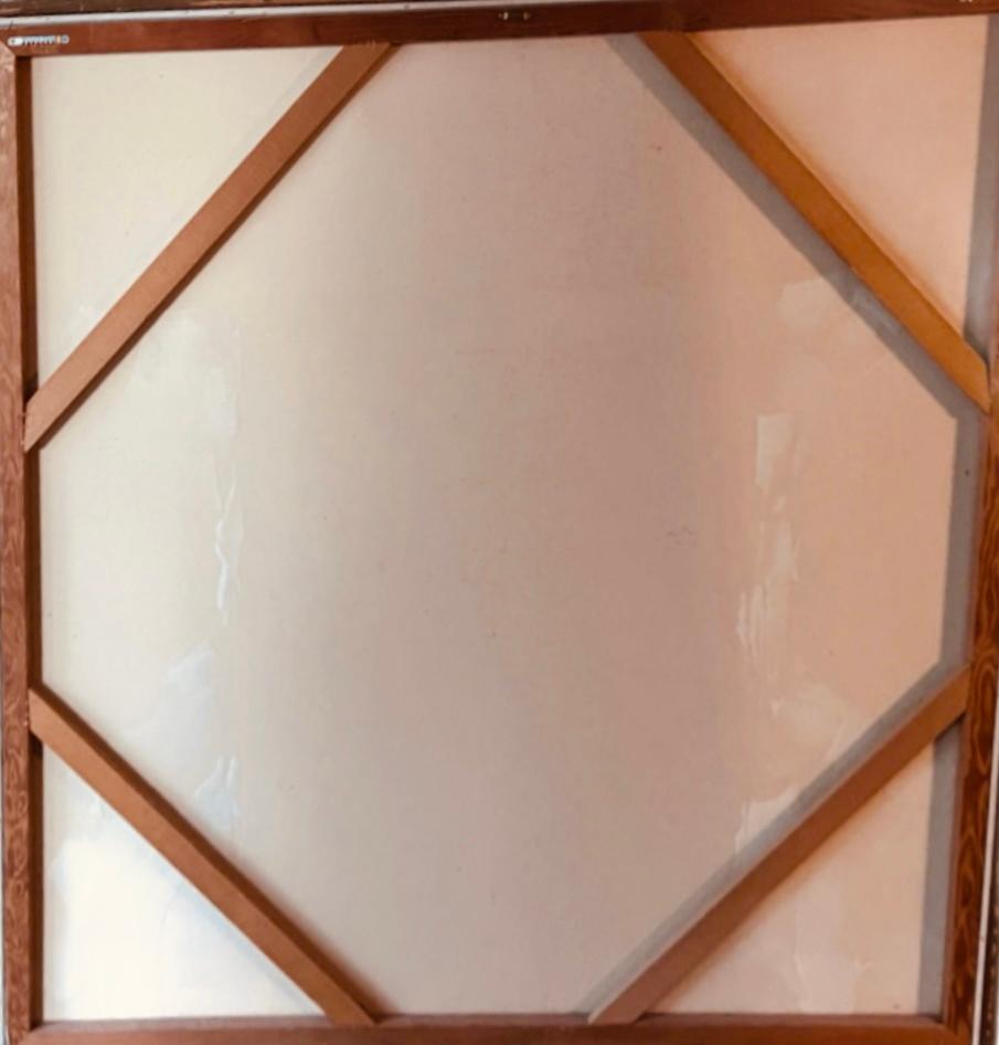 Frisman Vintage Rare Mid Century Modern Robert McCaine Cubist Color Block Dandelion Painting