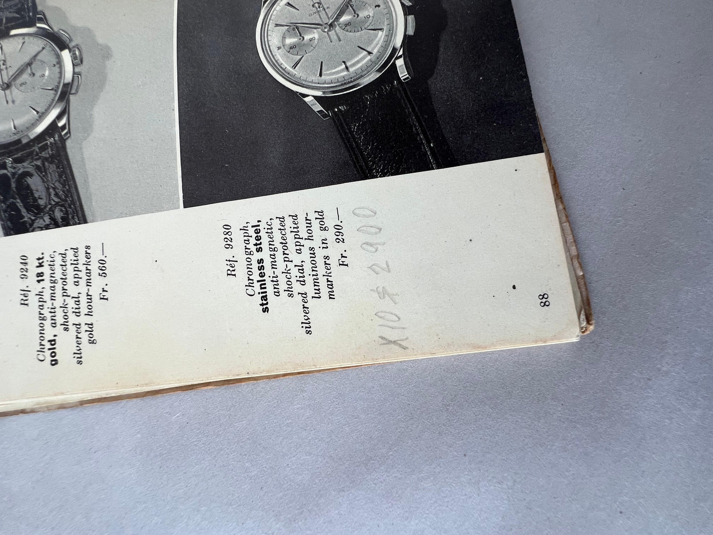 Frisman Vintage Rare Omega Watch Company 88 Page Catalog 1960