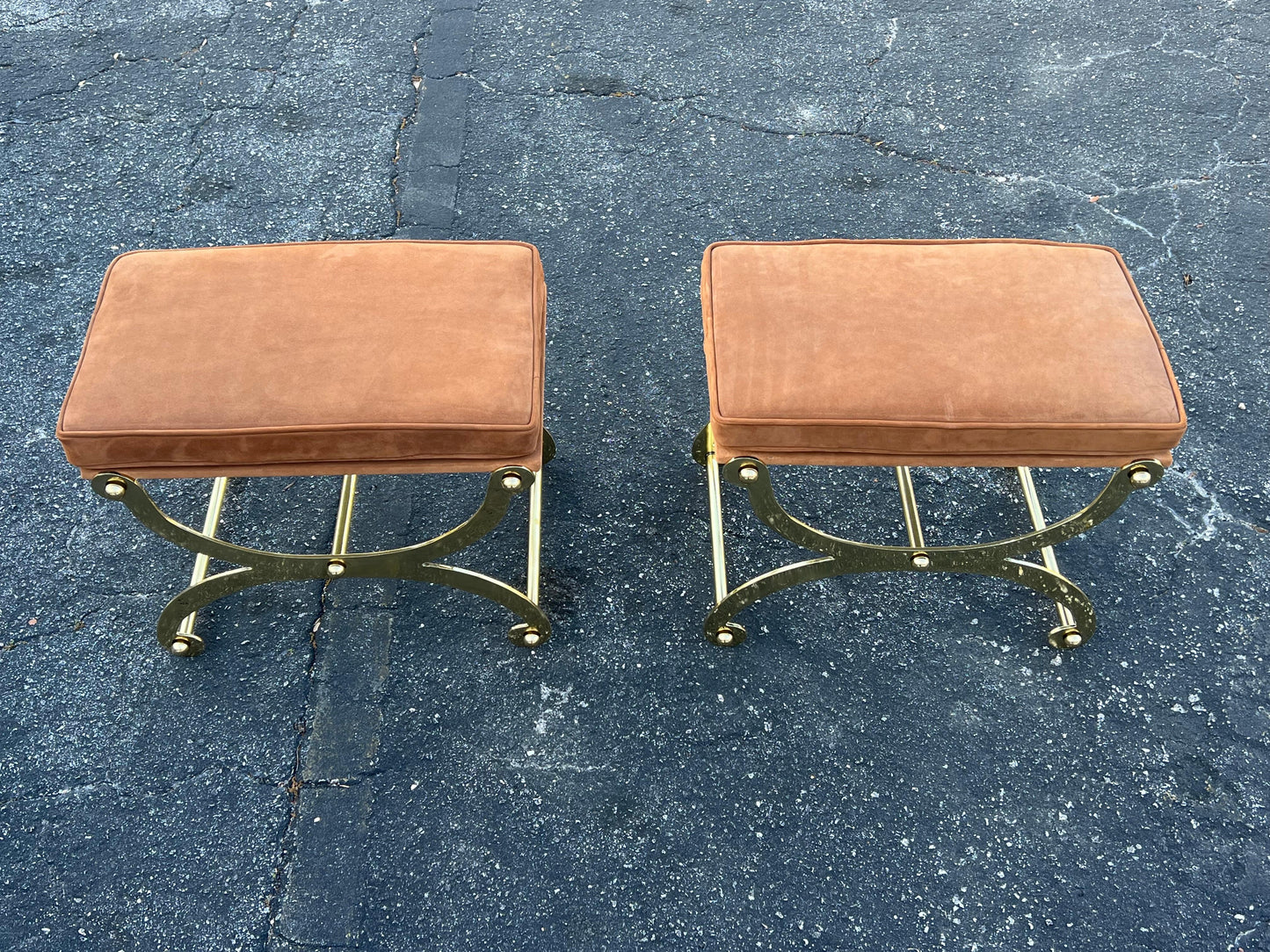 Frisman Vintage A Pair Of Unusual Benches By John Vesey ca' 1960's