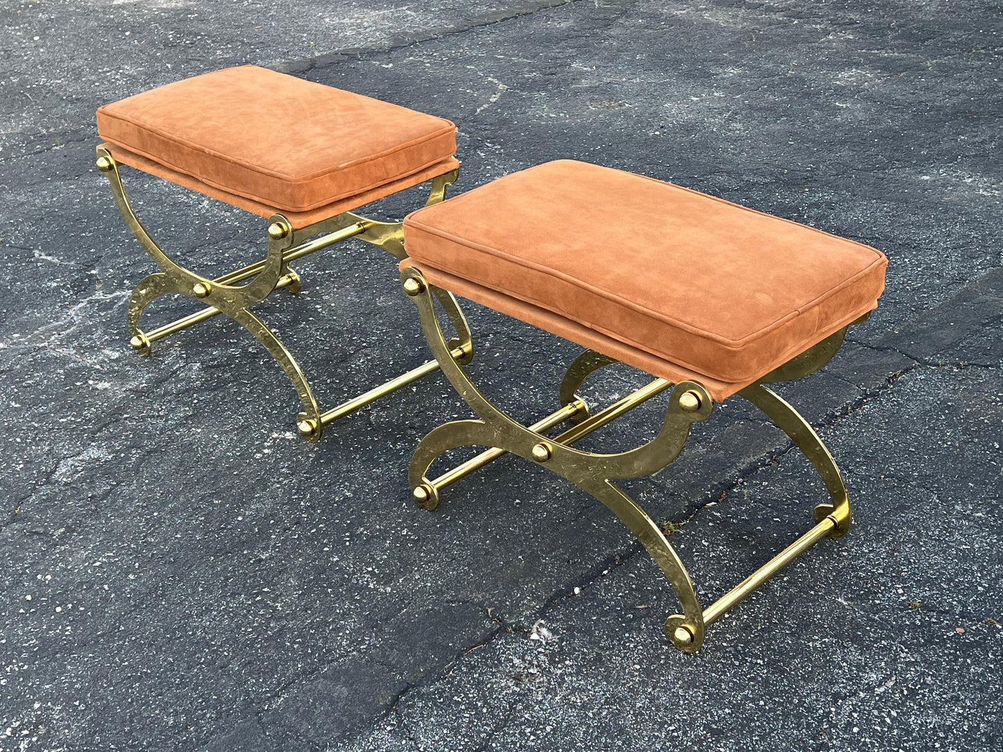 Frisman Vintage A Pair Of Unusual Benches By John Vesey ca' 1960's