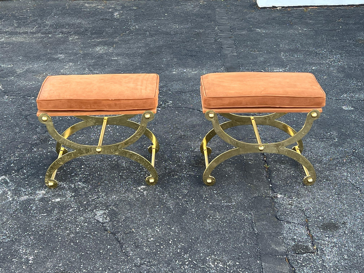 Frisman Vintage A Pair Of Unusual Benches By John Vesey ca' 1960's