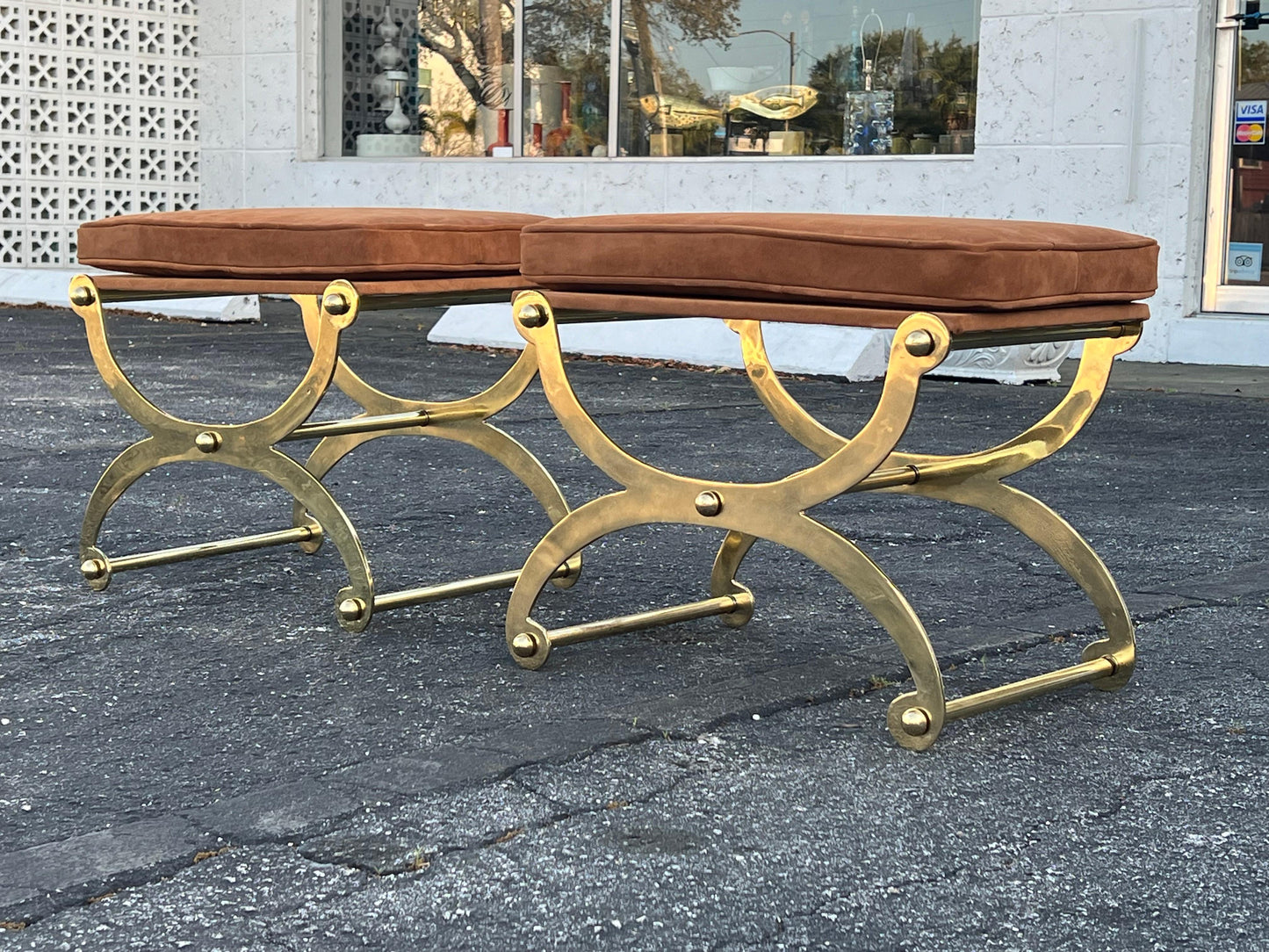Frisman Vintage A Pair Of Unusual Benches By John Vesey ca' 1960's