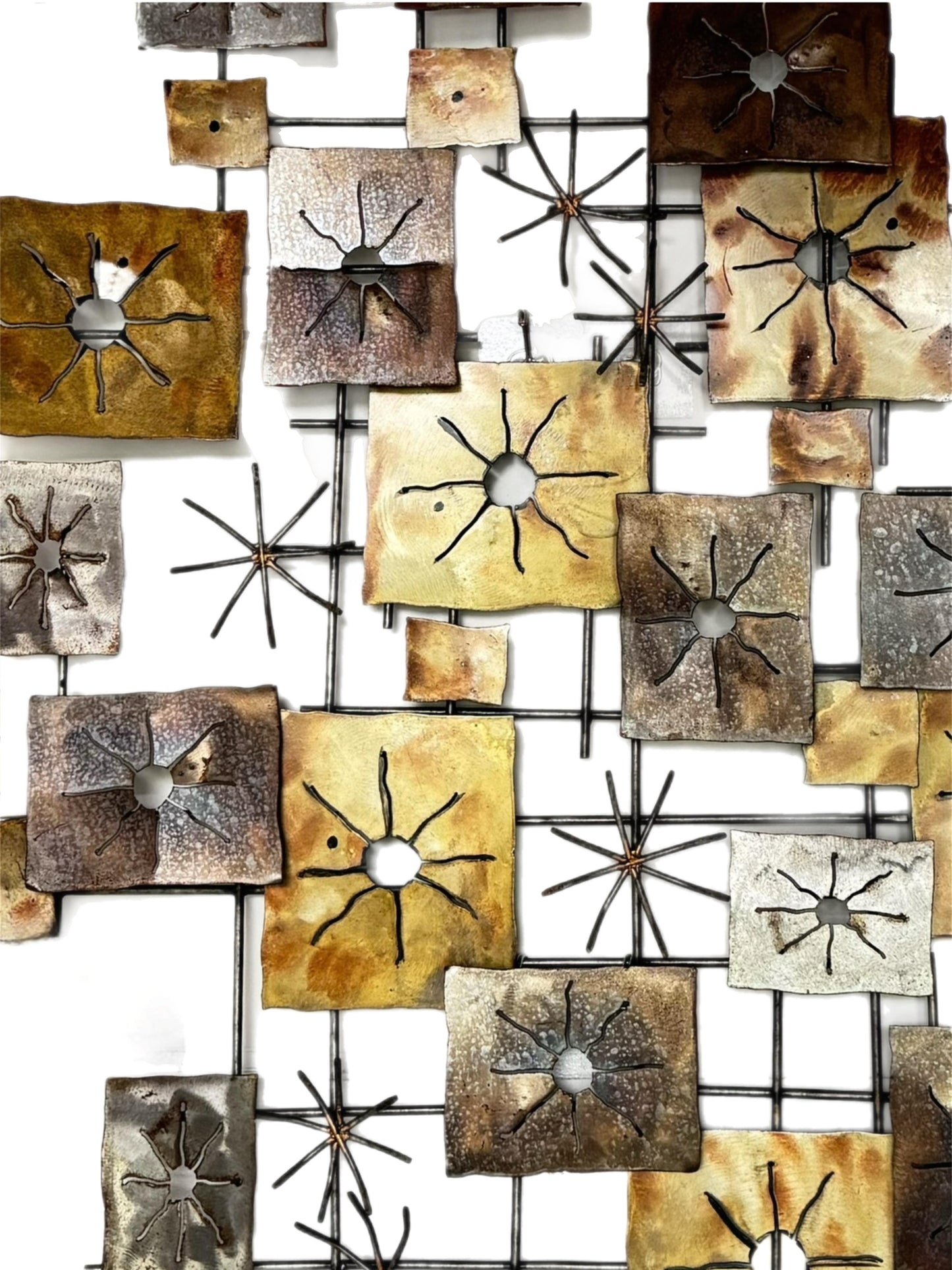 Frisman Vintage XL 60s MCM Curtis Jere att Brutalist INDOOR OUTDOOR Geometric Wall Art Sculpture