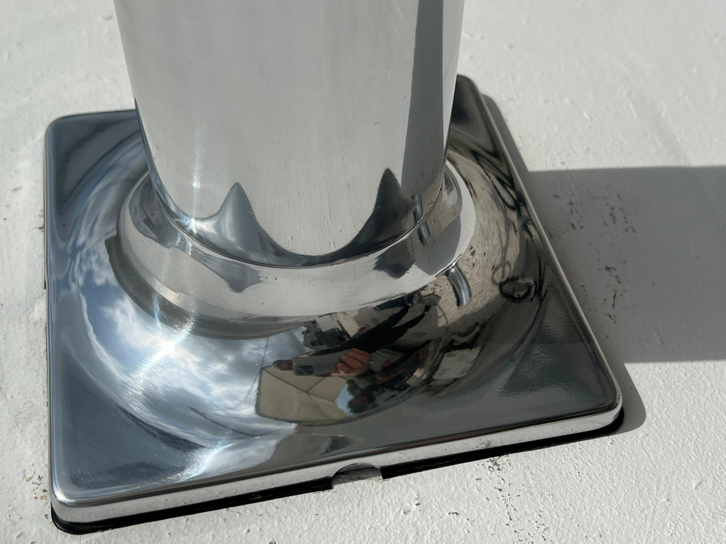 Frisman Vintage A Pair Of Polished Aluminum Lights By Ilum ca' 1970's Space Age