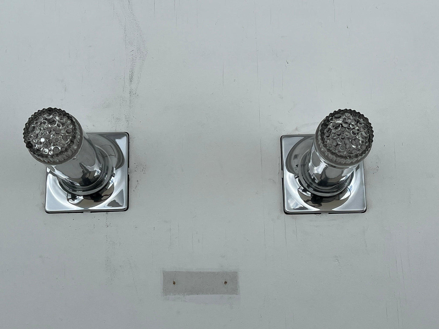 Frisman Vintage A Pair Of Polished Aluminum Lights By Ilum ca' 1970's Space Age