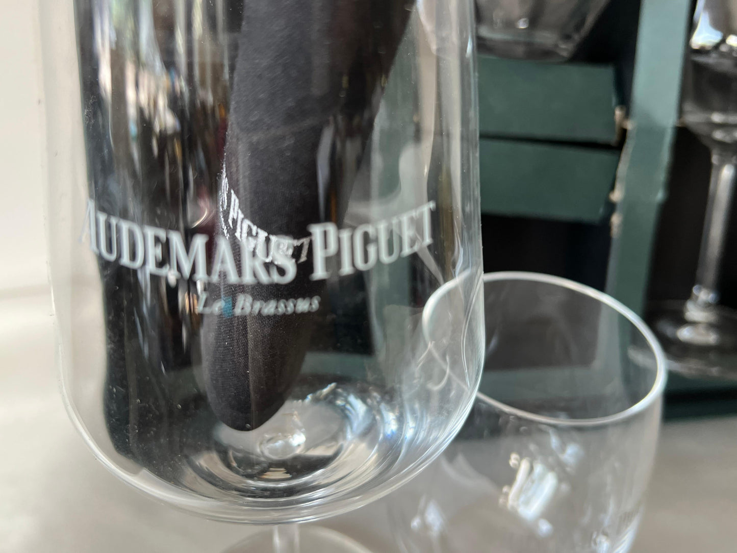 Frisman Vintage Audemars Piguet Unused Crystal Wine Glasses VIP Promotional