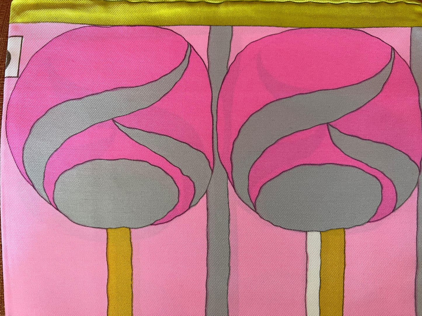 Frisman Vintage Unusual Silk Scarf By Christian Dior 1960's