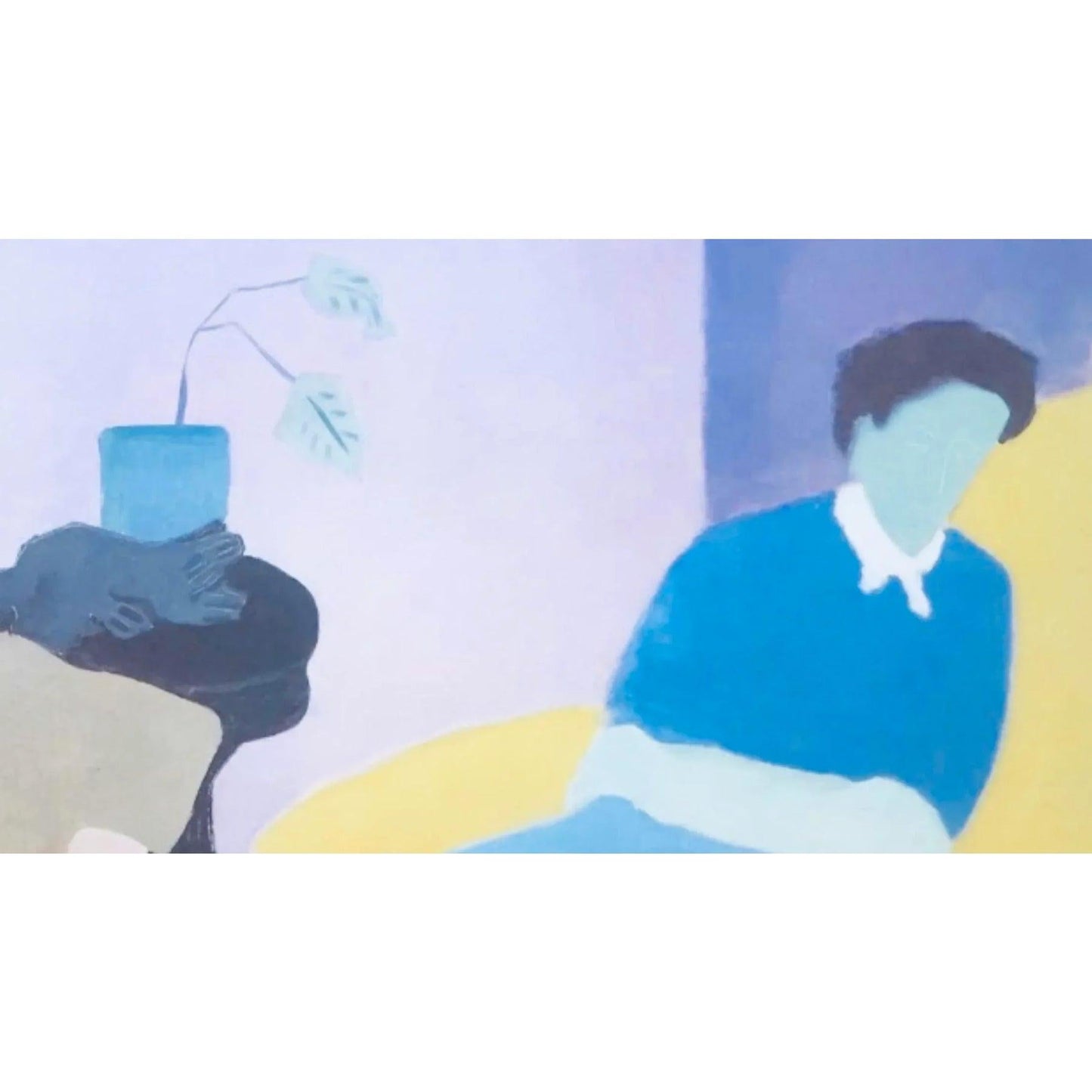 Frisman Vintage 80s Vintage Original Milton Avery Husband and Wife Exhibition Lithograph Poster