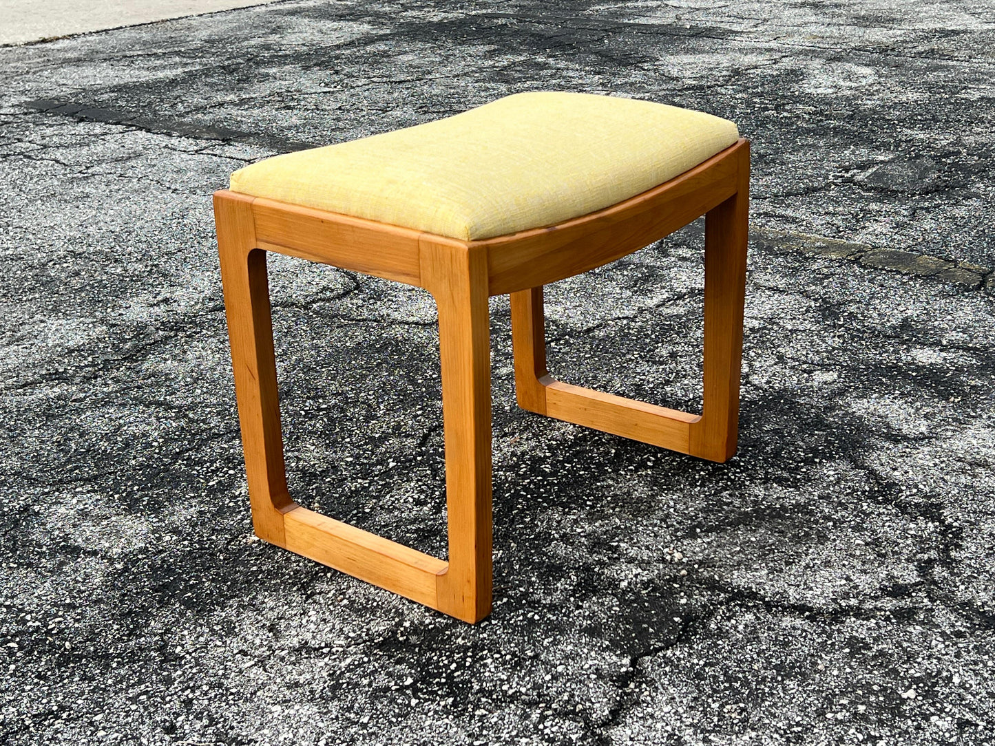 Frisman Vintage Edward Wormley For Drexel Precedent Bench With Upholstered Seat ca' 1950's