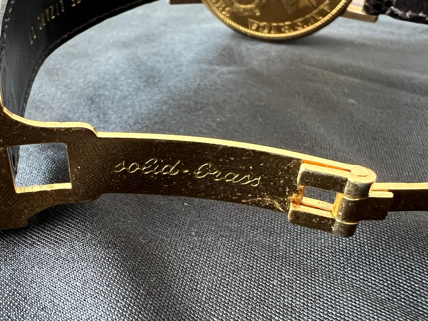 Frisman Vintage Bueche Girod $20 Gold Coin Watch ca' 1980