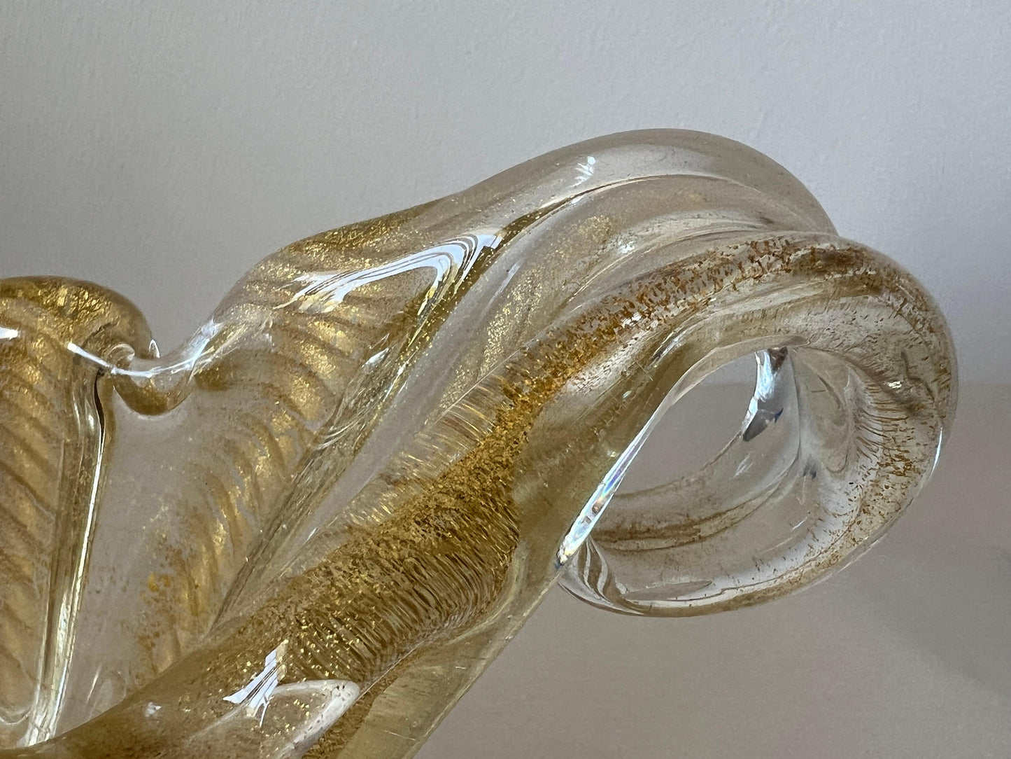 Frisman Vintage Barovier Flooted Bowl Murano 1950's