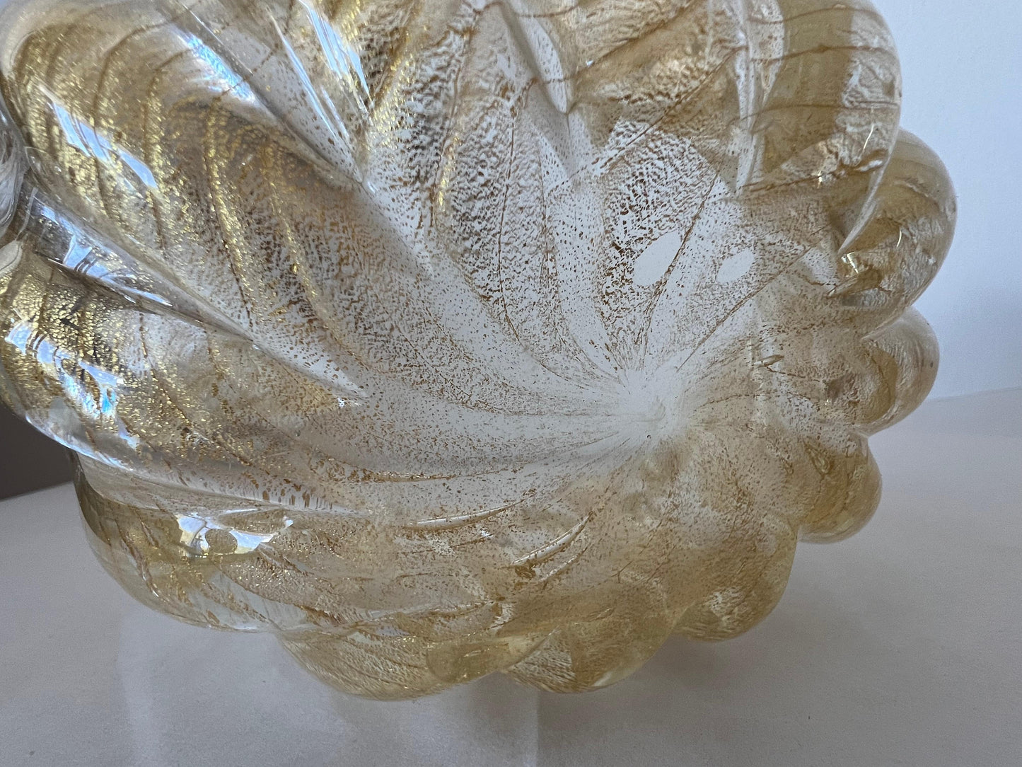 Frisman Vintage Barovier Flooted Bowl Murano 1950's