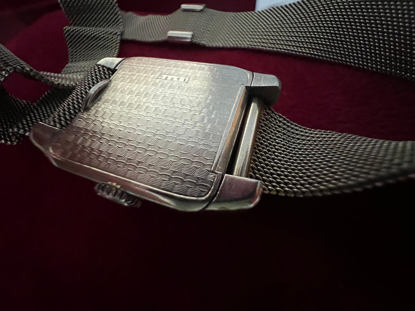 Frisman Vintage L.Leroy & Cie Platinum Tank Watch With Bracelet ca' 1920's