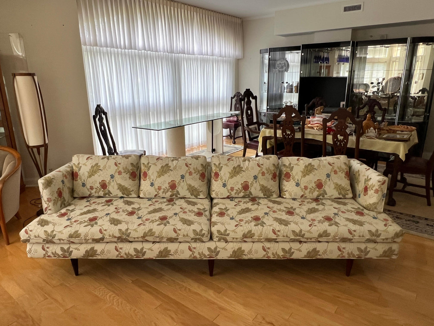 Frisman Vintage A Classic Edward Wormley Dunbar Sofa With Rosewood Legs Model 4907