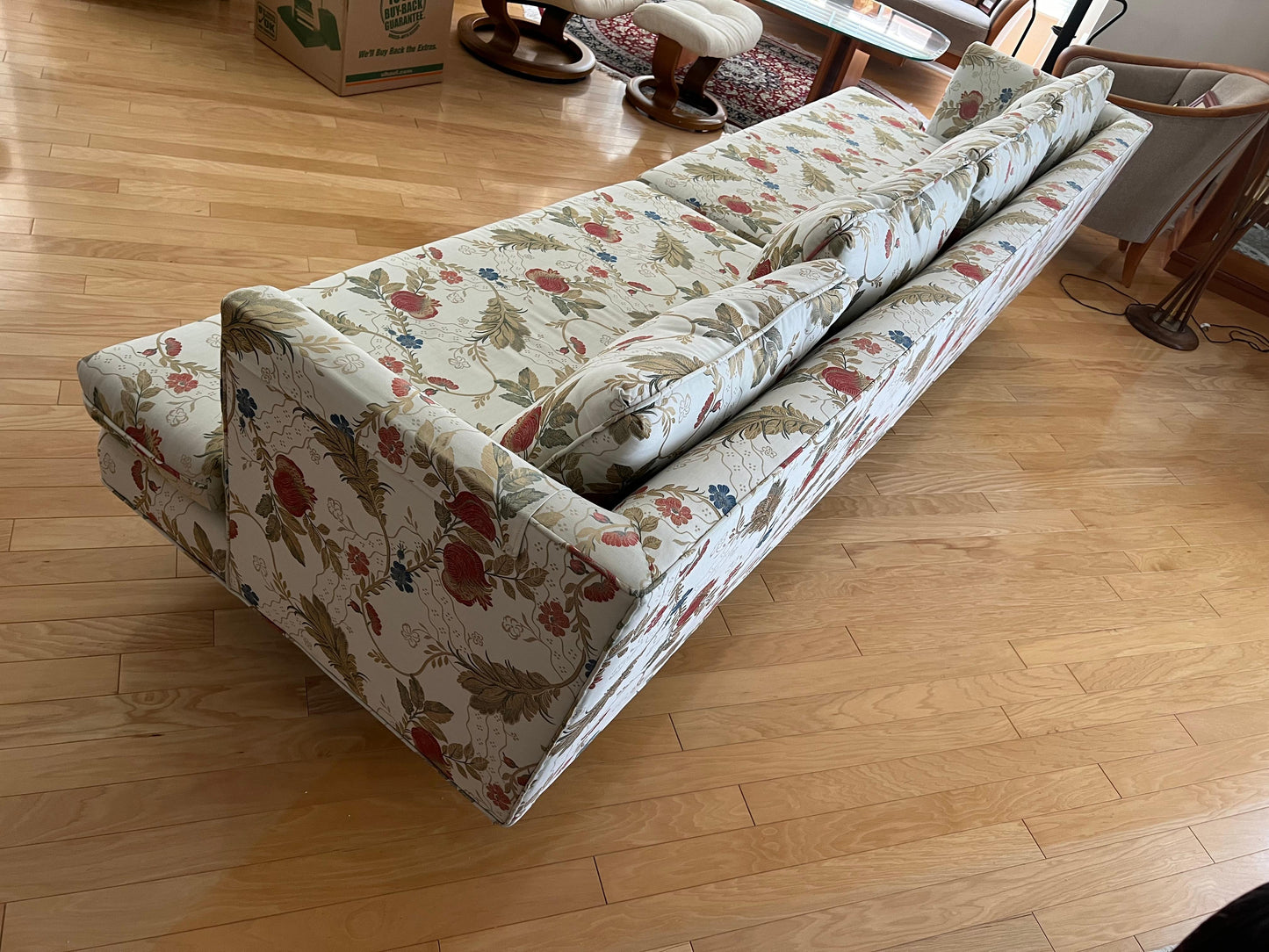 Frisman Vintage A Classic Edward Wormley Dunbar Sofa With Rosewood Legs Model 4907