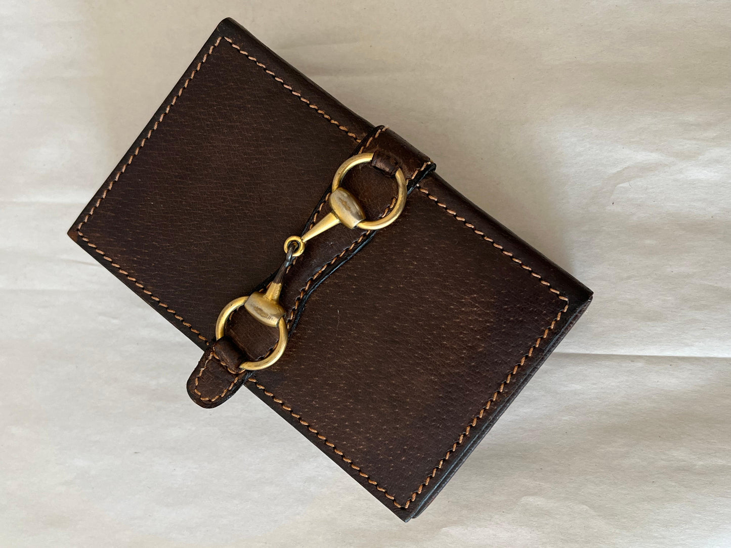 Frisman Vintage A Leather Jewelry Box By Gucci Horsebit ca' 1980's