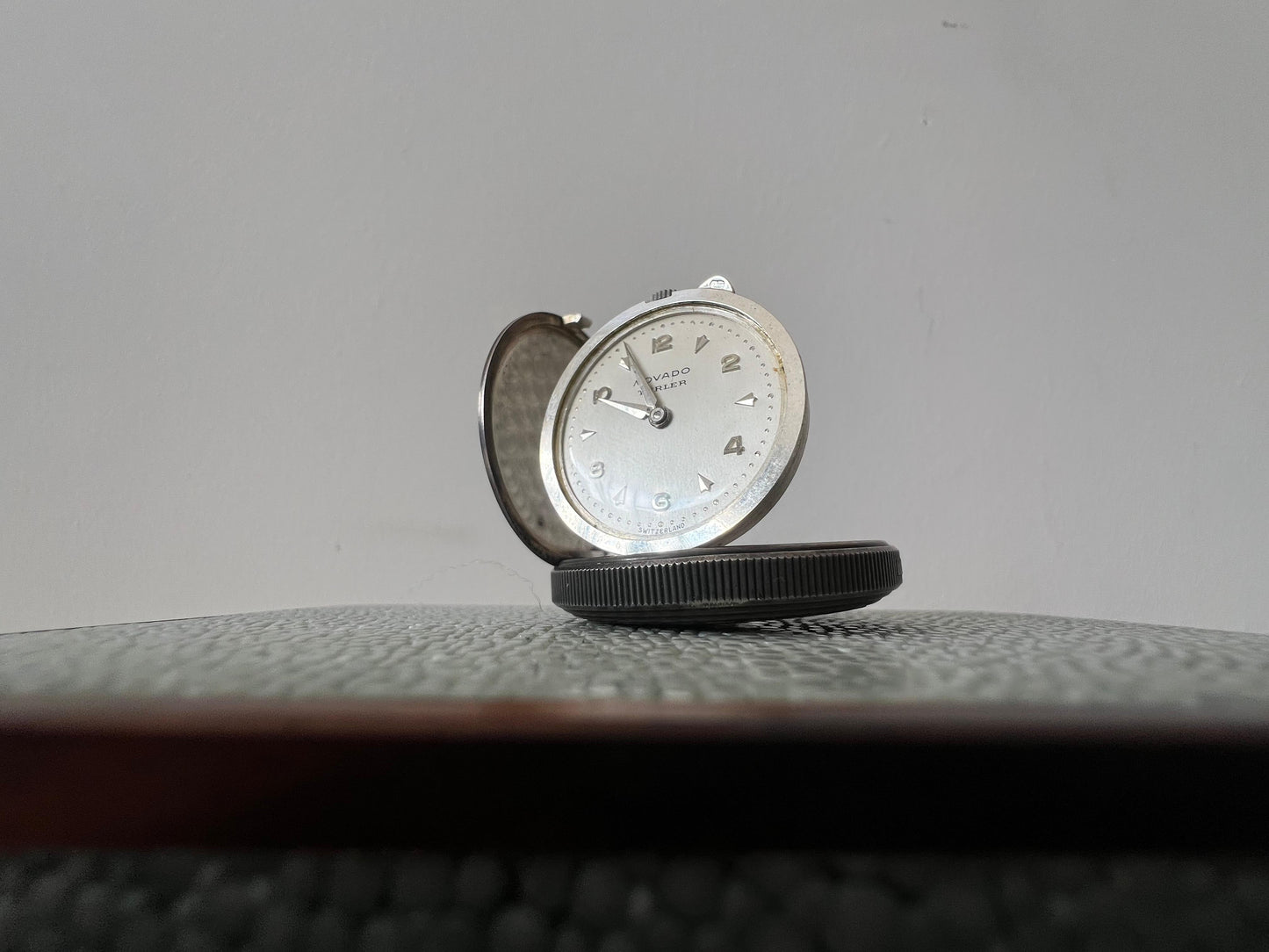 Frisman Vintage Movado St.Christopher Coin Watch Sterling Silver Retailed By Turler