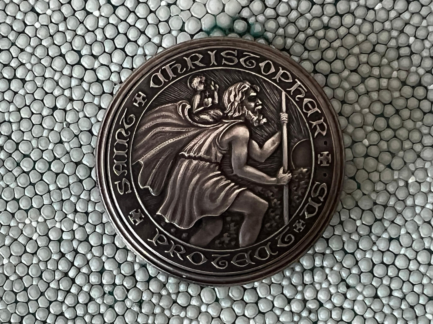 Frisman Vintage Movado St.Christopher Coin Watch Sterling Silver Retailed By Turler