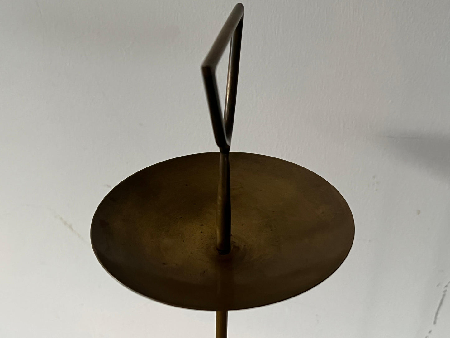 Frisman Vintage An Elegant Italian Cigarette Table ca' 1950's Brass And Marble