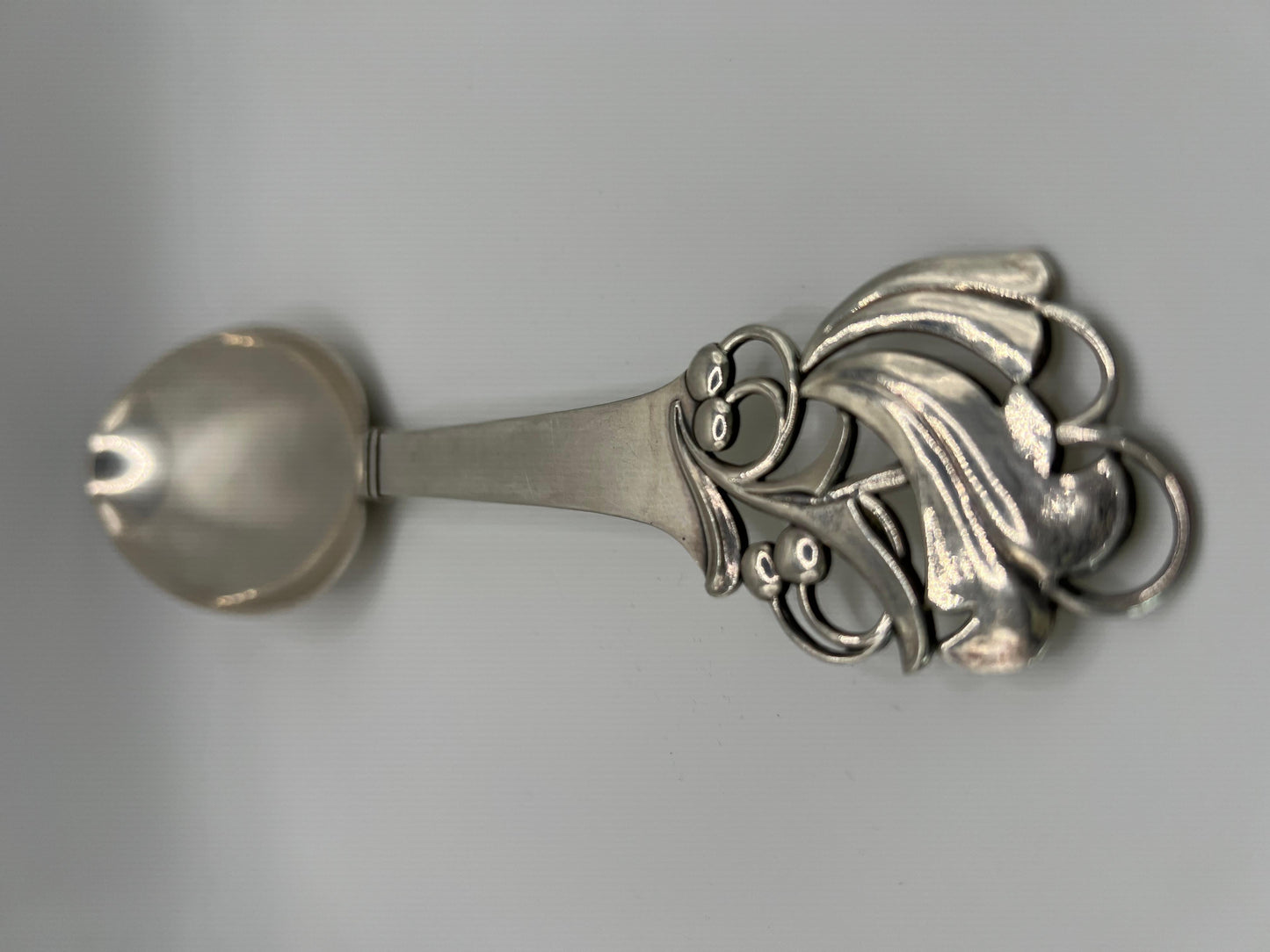 Frisman Vintage A Large Serving Spoon by Carl M. Cohr Horsens Solvvarefabrik Sterling Silver