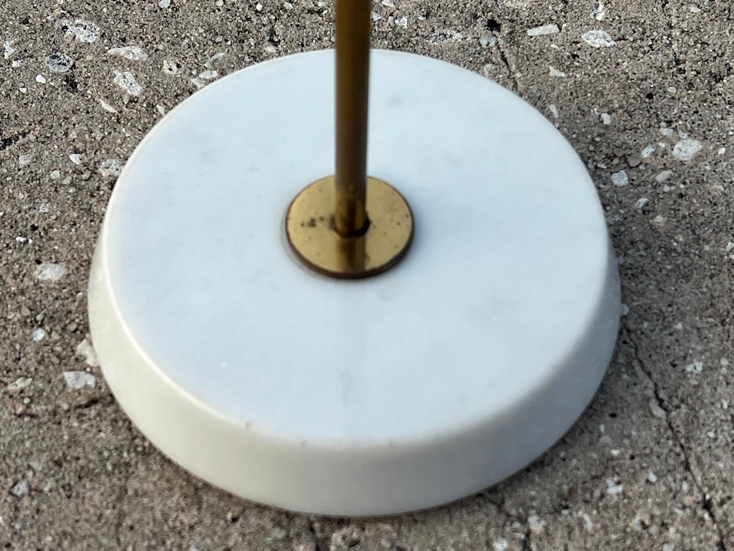 Frisman Vintage An Elegant Italian Cigarette Table ca' 1950's Brass And Marble