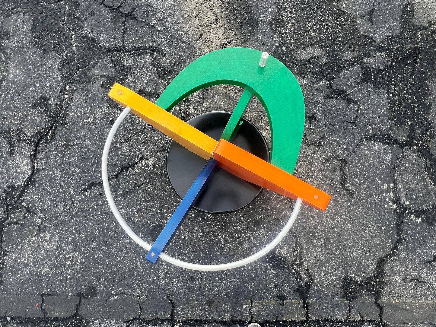 Frisman Vintage Funky Post Modern Colorful Coffee Table ca' 1990