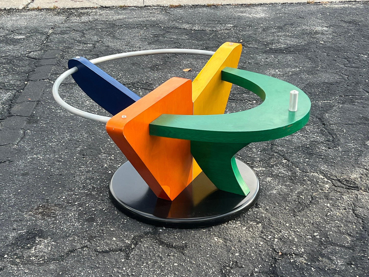 Frisman Vintage Funky Post Modern Colorful Coffee Table ca' 1990