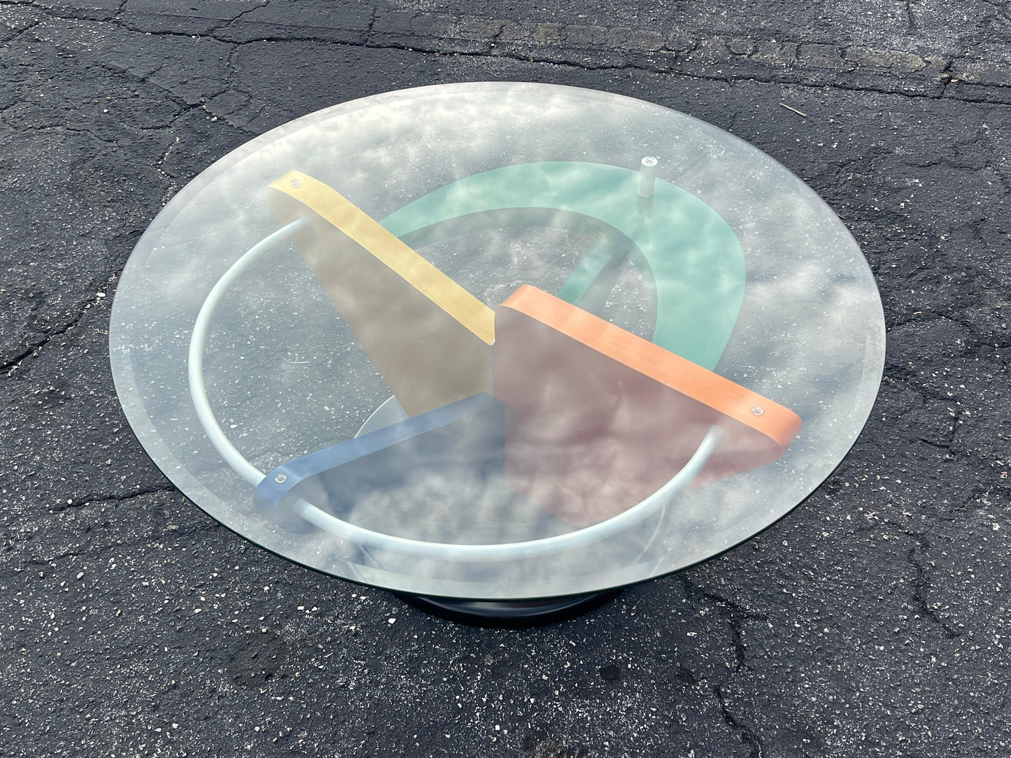 Frisman Vintage Funky Post Modern Colorful Coffee Table ca' 1990