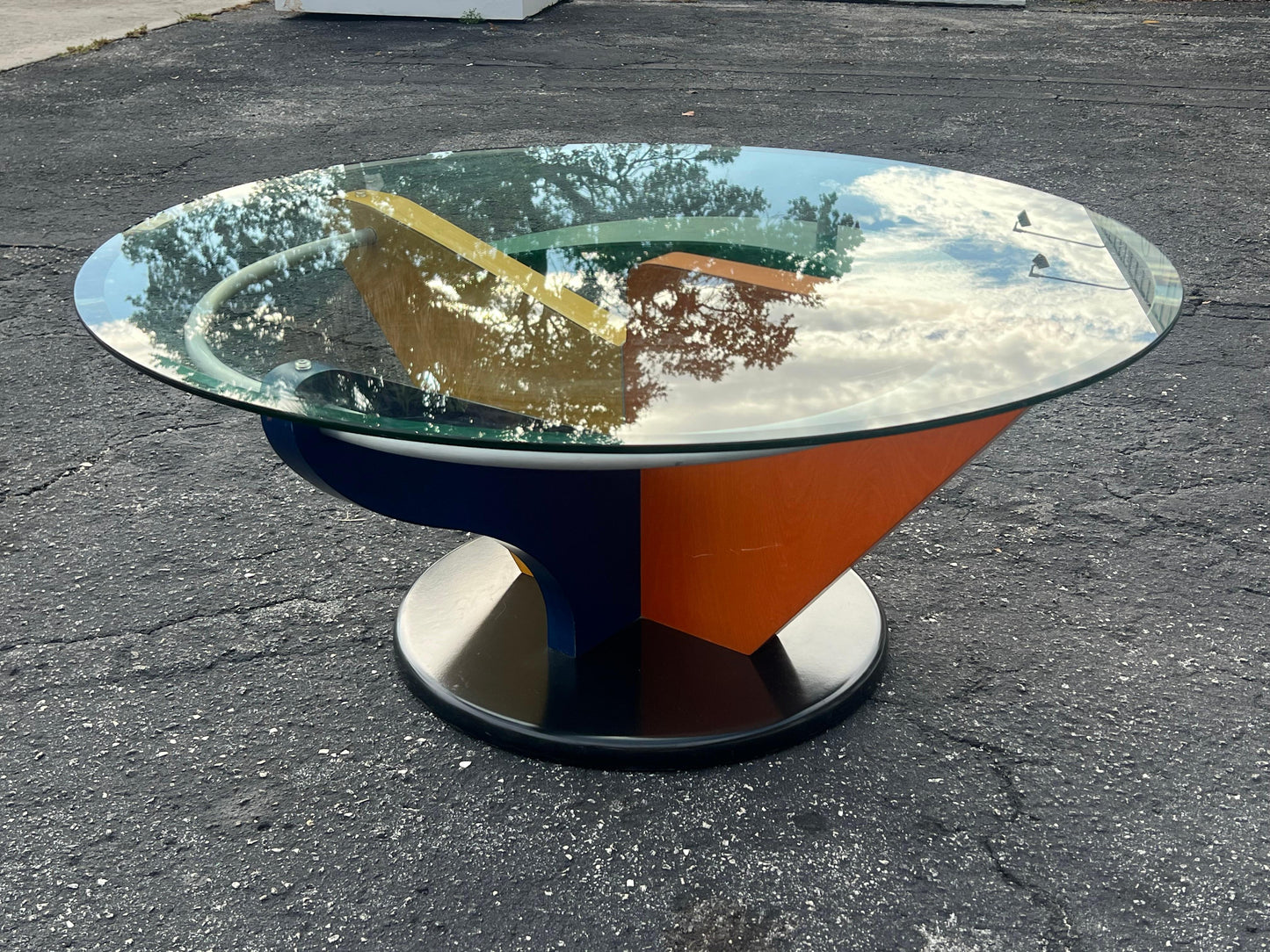 Frisman Vintage Funky Post Modern Colorful Coffee Table ca' 1990