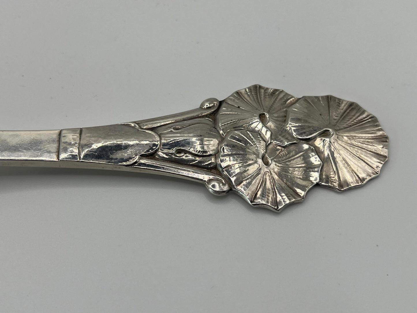 Frisman Vintage A Large Serving Spoon by Carl M. Cohr Hammered Sterling Silver